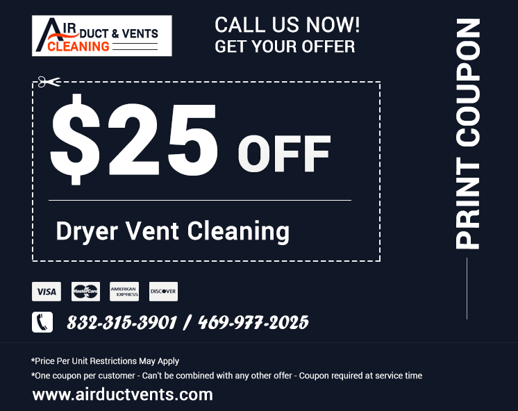 Dryer Vent Cleaning TX Printable Coupon